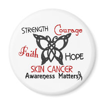 Skin Cancer Celtic Butterfly 3 magnets by awarenessgifts Skin Cancer Celtic Butterfly 3 magnets