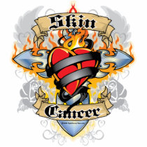 Skin Cancer Cross & Heart photo sculptures