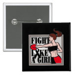 Skin Cancer Fight Like A Girl Boxer buttons