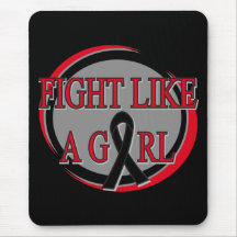 Skin Cancer Fight Like A Girl Circular Mouse Pads