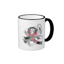 Skin Cancer Fight Like a Girl Flourish Mug