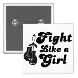 Skin Cancer Fight Like A Girl Motto buttons