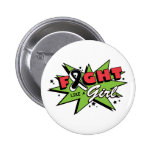 Skin Cancer Fight Like A Girl POW! buttons
