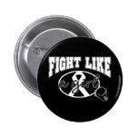 Skin Cancer Fight Like A Girl Sporty Callout buttons