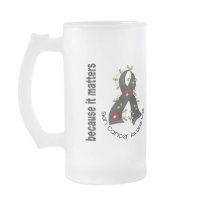 Skin Cancer Flower Ribbon 3 mugs by awarenessgifts Skin Cancer Flower Ribbon 3 mugs