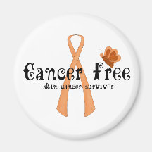 Skin Cancer Free Fridge Magnet