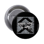 Skin Cancer Graffiti Wall Fight Like A Girl buttons