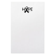 Skin Cancer HOPE 2 stationery by fightcancertees Skin Cancer HOPE 2 stationery