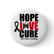 Skin Cancer Hope Love Cure buttons