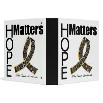 Skin Cancer Hope Matters Jeweled Ribbon Binder