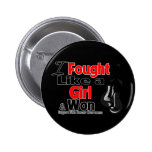 Skin Cancer I Fought Like a Girl and Won buttons