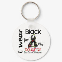 Skin Cancer I Wear Black For My Daughter 43 keychains