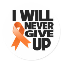 Skin Cancer I Will Never Give Up Round Stickers