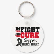 Skin Cancer In The Fight For The Cure keychains