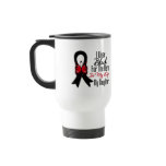 Skin Cancer Ribbon Hero My Daughter Mugs