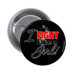 Skin Cancer Ribbon - I Fight Like a Girl buttons