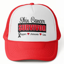 Skin Cancer Survivor Badge Ribbon hats