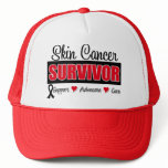 Skin Cancer Survivor Badge Ribbon hats