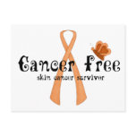 Skin Cancer Survivor D8 :: Cancer Free Butterfly postcards