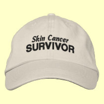 Skin Cancer Survivor embroidered hats
