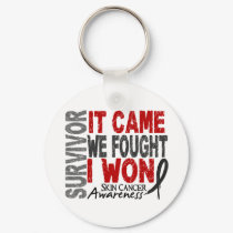 Skin Cancer Survivor It Came We Fought I Won keychains