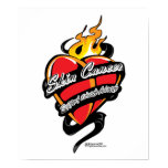 Skin Cancer Tattoo Heart Posters