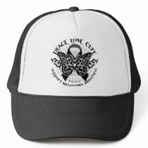 Skin Cancer Tribal Butterfly hats