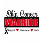 Skin Cancer Warrior Badge T-shirts