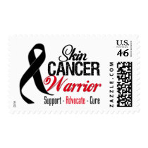 Skin Cancer Warrior Ribbon Postage Stamp