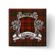 Skinner Tartan Shield Buttons
