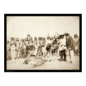 Skinning Cattle at Pine Ridge Reservation SD 1887 posters