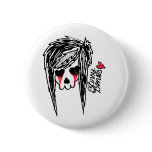 Skinny Bones Girl Skeleton Logo buttons