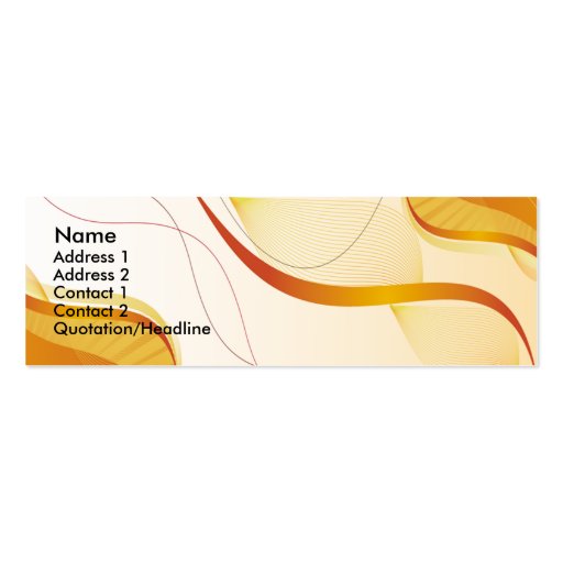 Skinny Business Card Abstract 1
