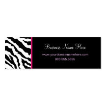 Skinny Business Card Template **Bold