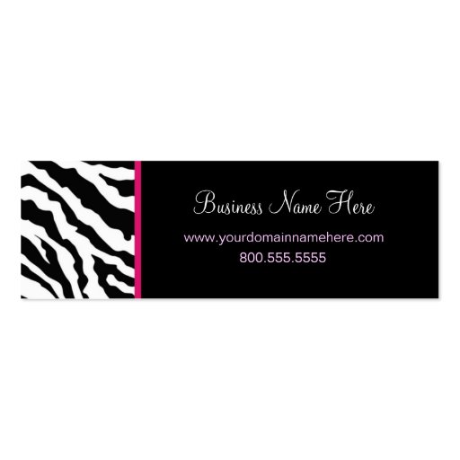 Skinny Business Card Template **Bold