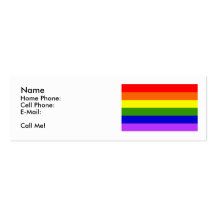 Skinny "Call Me" Card Business Cards