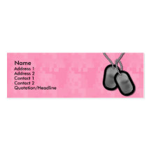 Skinny Card Lady Camo Business Cards