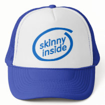 Skinny Inside Trucker Hat by TheBigTees Skinny Inside Trucker Hat