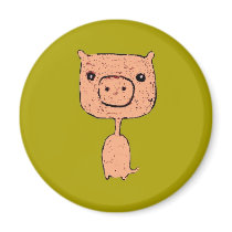Skinny Piggy magnets by annelimartin Skinny Piggy magnets