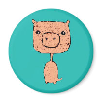 Skinny Piggy magnets by annelimartin Skinny Piggy magnets