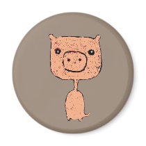 Skinny Piggy magnets by annelimartin Skinny Piggy magnets