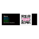 Skinny QR Code Business Cards