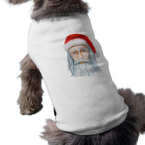 Skinny Santa Face Hand Drawn and Painted pet clothing by Lenora Skinny Santa Face Hand Drawn and Painted pet clothing