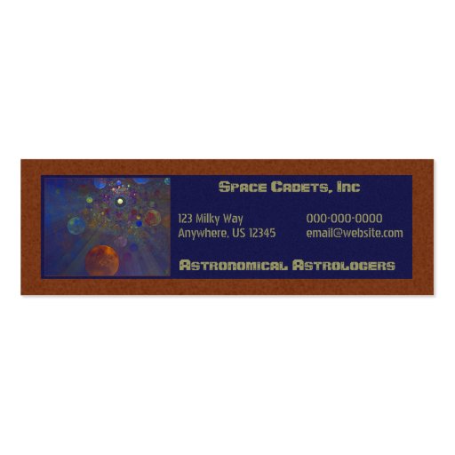 Skinny Universe Card Business Cards (front side)