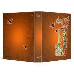 'Skinny Witch' 1" Binder in Orange
