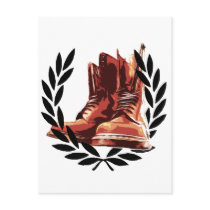skins boots postcard