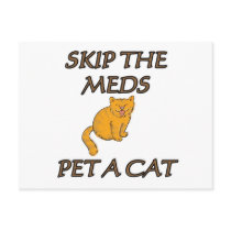 SKIP MED PET A CAT postcards