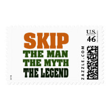 SKIP - the Man, the Myth, the Legend Stamp