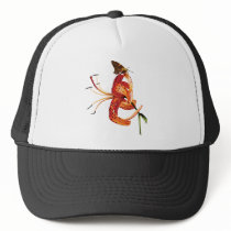 Skipper on Orange Tiger Lily Hat
