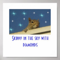 Skippy in the sky with diamonds Poster